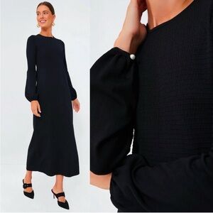 Tuckernuck Pomander Place Lennox Black Sweater Maxi Dress Size M
